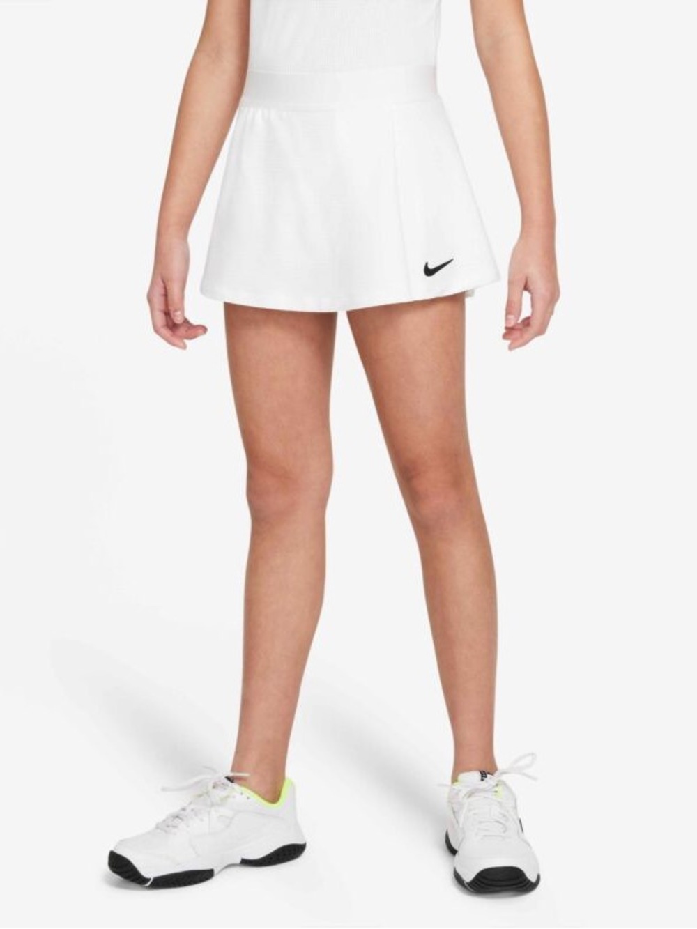 Nike White Women’s Tennis Skort with Black Swoosh